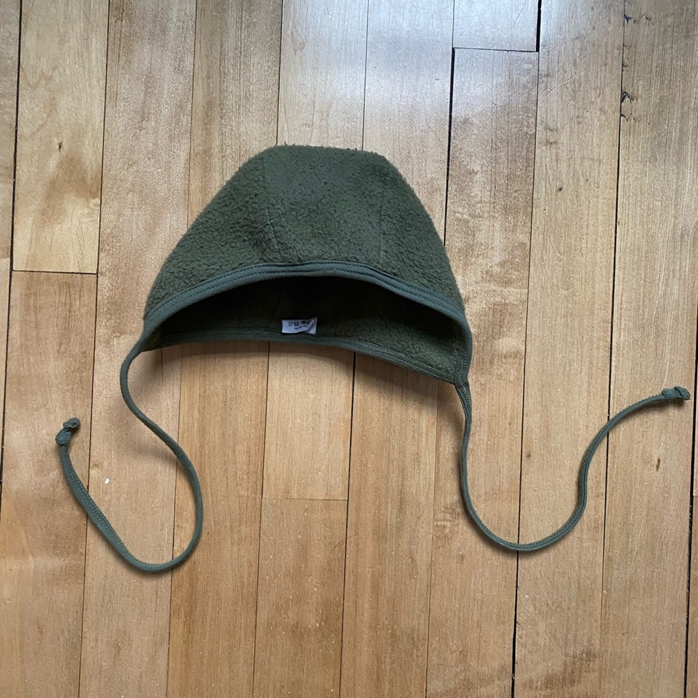 Briar Baby Sherpa Sherpa Bonnet in Moss, Size: 3-6 months